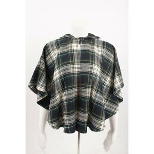 House of Ireland Girls Plaid Cape Poncho Coat & Skirt L 7-8 8-10 Tartan Plaid